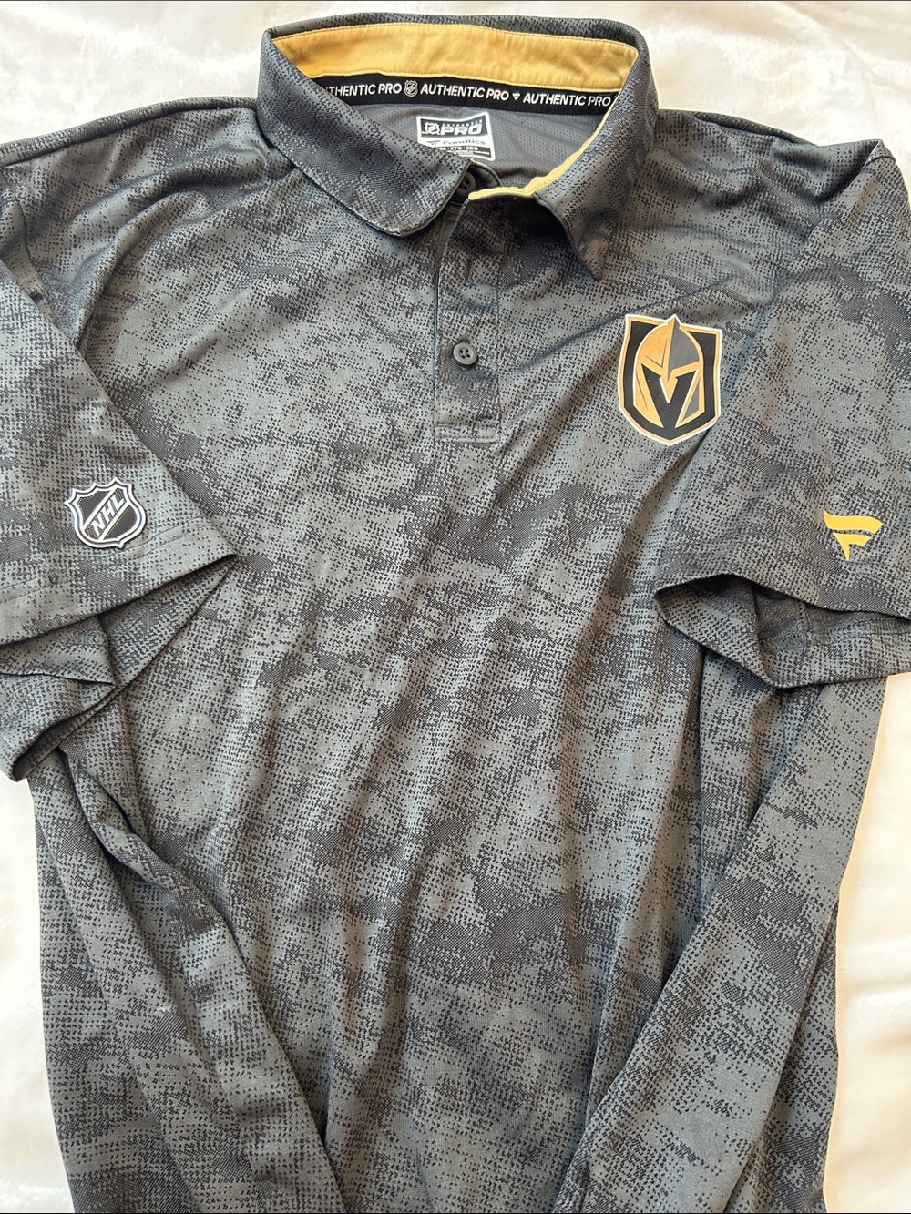 Fanatics Las Vegas Golden Knights Collared Men’s Top - Picture 2 of 6